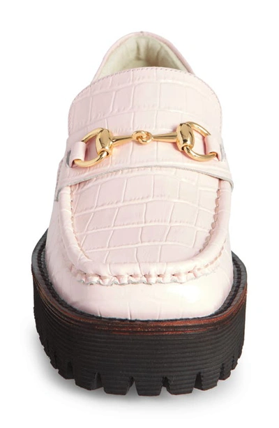 Shop Intentionally Blank Hk2 Loafer In Baby Pink Leather