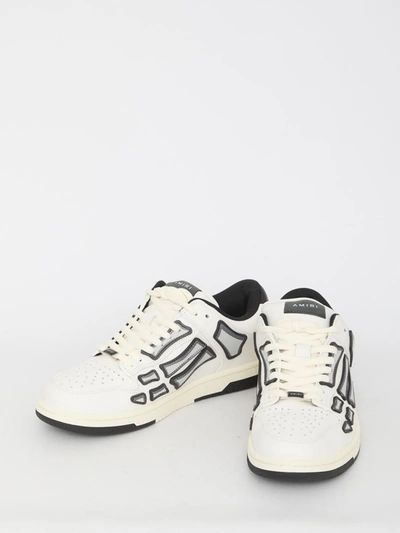 Shop Amiri Chunky Skel Top Low Sneakers In White