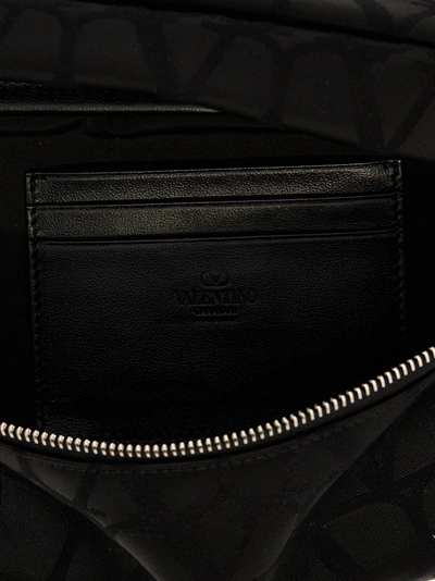Shop Valentino Black Iconographe Crossbody Bags Black