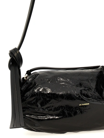 Shop Jil Sander Cushion Shoulder Bags Black