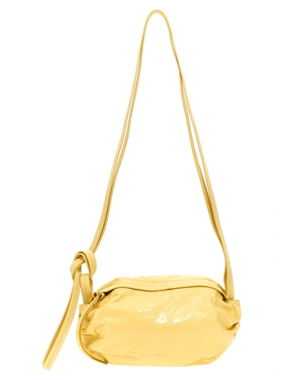 Shop Jil Sander Cushion Shoulder Bags Yellow
