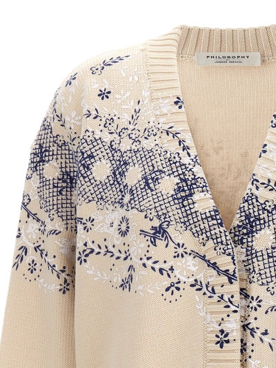Shop Philosophy Floral Print Cardigan Sweater, Cardigans White