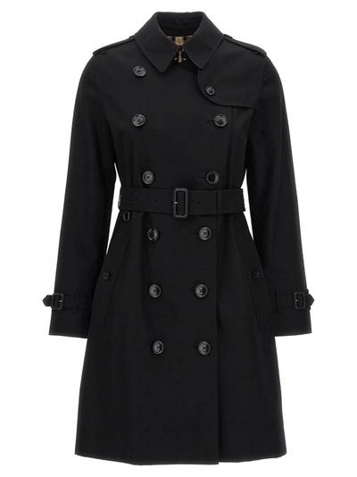 Shop Burberry Heritage The Kensington Coats, Trench Coats Black