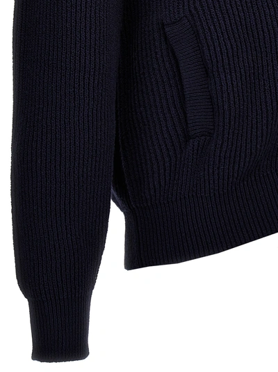 Shop Brunello Cucinelli Knit Cardigan Sweater, Cardigans Blue