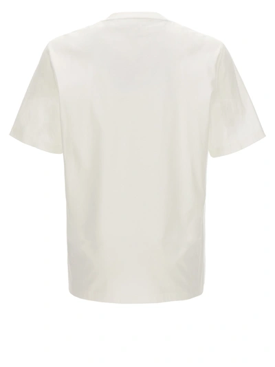 Shop Brunello Cucinelli Logo Print T-shirt White