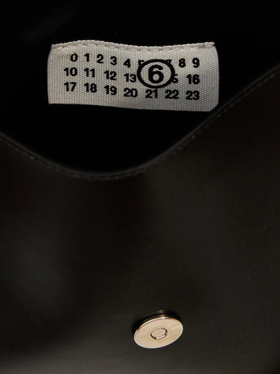 Shop Mm6 Maison Margiela Numeric Medium Shoulder Bags Black
