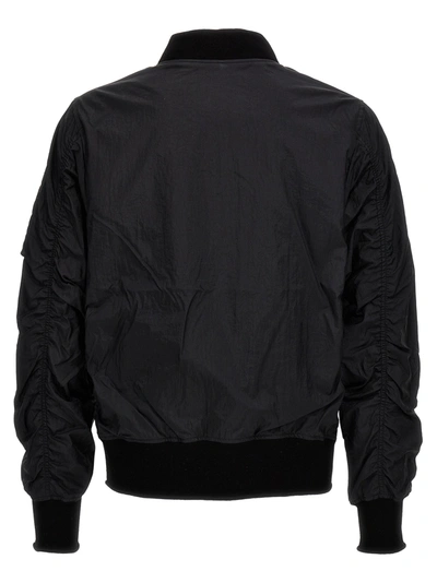Shop Giorgio Brato Nylon Bomber Jacket Casual Jackets, Parka Black