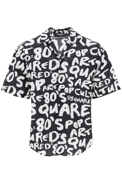Shop Dsquared2 Popo 80's Bowling Shirt