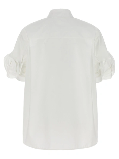 Shop Valentino Rose Sleeve Shirt Shirt, Blouse White