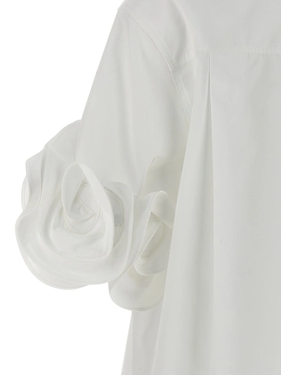 Shop Valentino Rose Sleeve Shirt Shirt, Blouse White