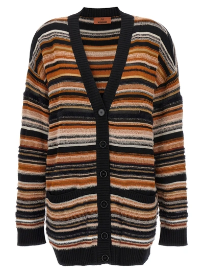 Shop Missoni Striped Cardigan Sweater, Cardigans Multicolor