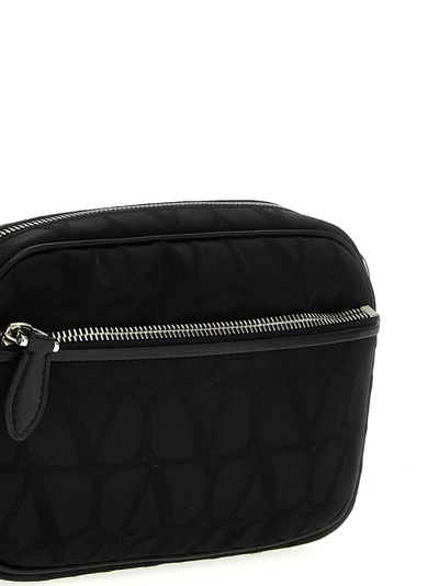 Shop Valentino Toile Iconographe Crossbody Bags Black