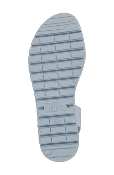 Shop Mia Kayci Platform Sandal In Blue