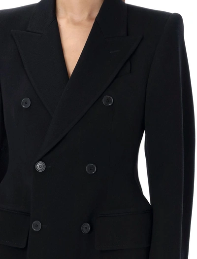 Balenciaga Women Double-breasted Coat In Black