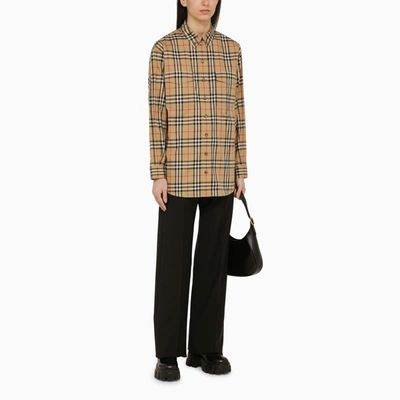 Shop Burberry Vintage Check-motif Shirt Women In Cream