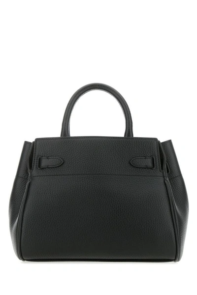 Shop Mulberry Woman Black Leather Small Bayswater Handbag