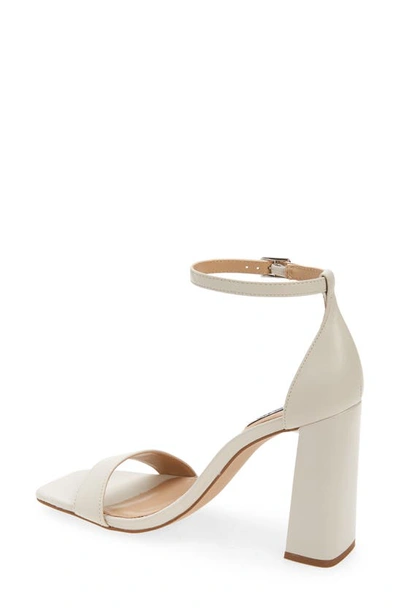 Steve Madden Tiaa Ankle Strap Sandal In Bone Leath