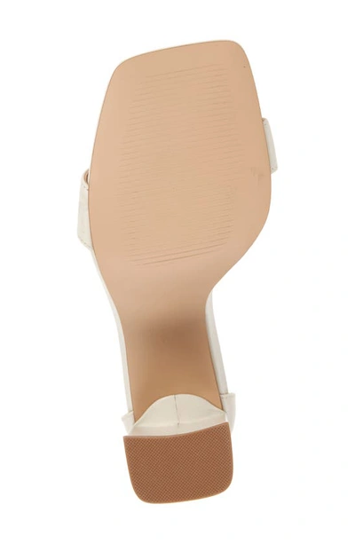 Steve Madden Tiaa Ankle Strap Sandal In Bone Leath