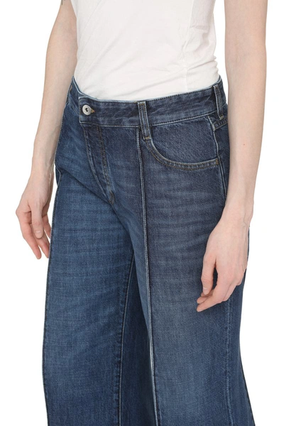 Shop Bottega Veneta Regular-fit Cropped Jeans In Denim