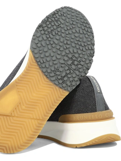 Shop Brunello Cucinelli "runner" Sneakers In Grey
