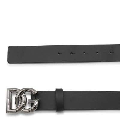 Shop Dolce & Gabbana Belts In Black/iron