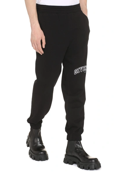Shop Givenchy Cotton Track-pants In Black