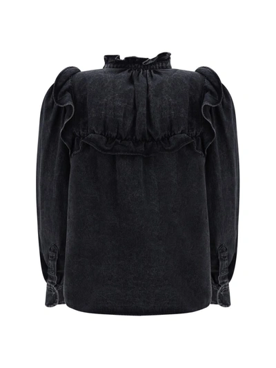 Shop Isabel Marant Étoile Shirts In Faded Black