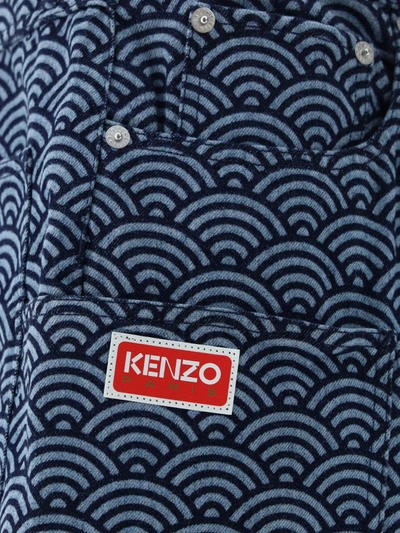Shop Kenzo Jeans In Rinse Blue Denim