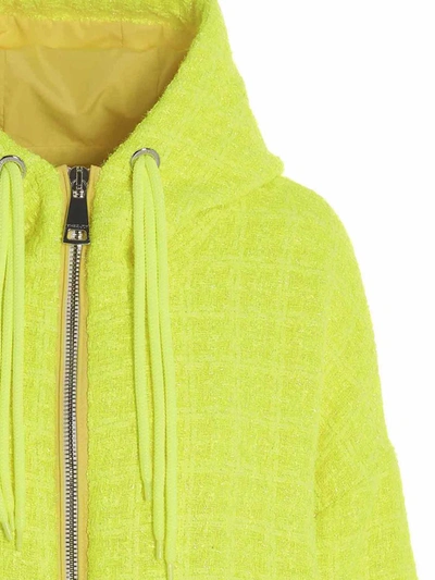 Shop Khrisjoy 'chris Windbreaker Tweed' Jacket In Yellow