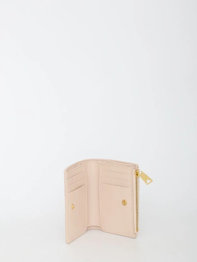 Shop Bottega Veneta Leather Wallet In Pink