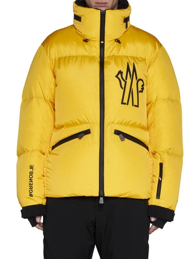 Shop Moncler Grenoble Coats In Yellow