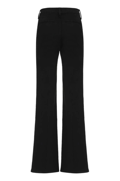 Shop Mother The Roller Prep Flared Trousers In Black