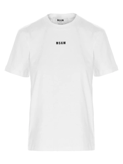 Shop Msgm Logo T-shirt In White