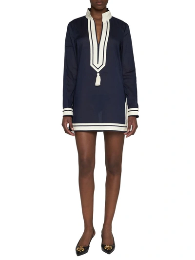 Shop Tory Burch Dresses In Tory Navy