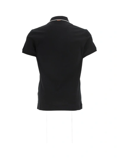 Shop Zegna Polo Shirts In 001 Blk Sld