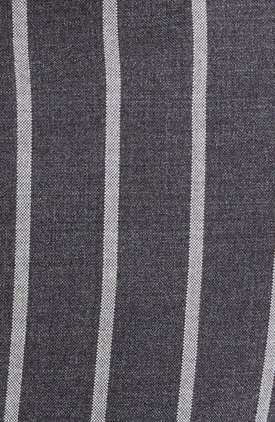 Shop Thom Browne Stripe Tricolor Armband Wool Blazer In Dark Grey