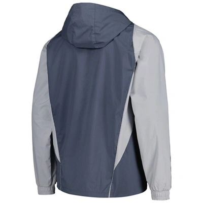 Shop Adidas Originals Adidas Charcoal Atlanta United Fc All-weather Raglan Hoodie Full-zip Jacket
