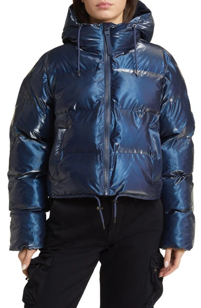 Rains puffer hooded coat clearance