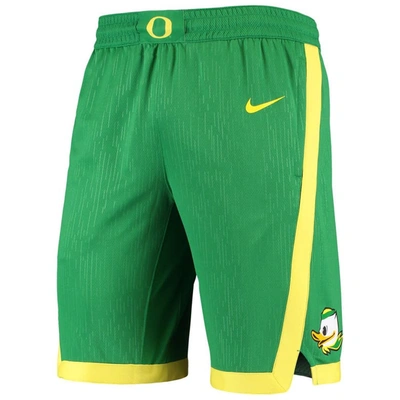 Shop Nike Green Oregon Ducks Replica Performance Basketball Shorts In Apple Green