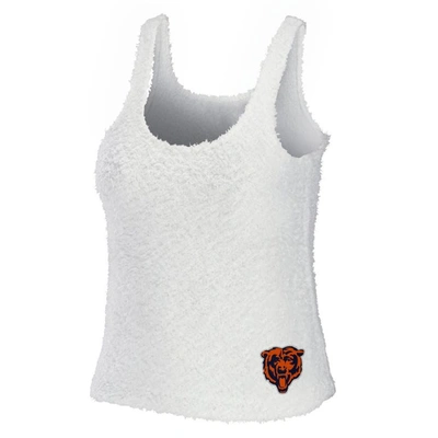 Shop Wear By Erin Andrews Cream Chicago Bears Cozy Scoop Neck Tank Top & Pants Sleep Set