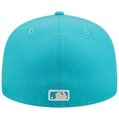Shop New Era Blue New York Yankees Vice Highlighter Logo 59fifty Fitted Hat