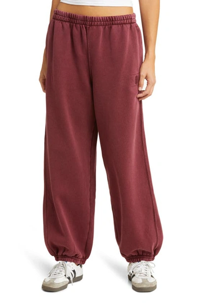 Shop Fp Movement All Star Cotton Blend Joggers In Oxblood