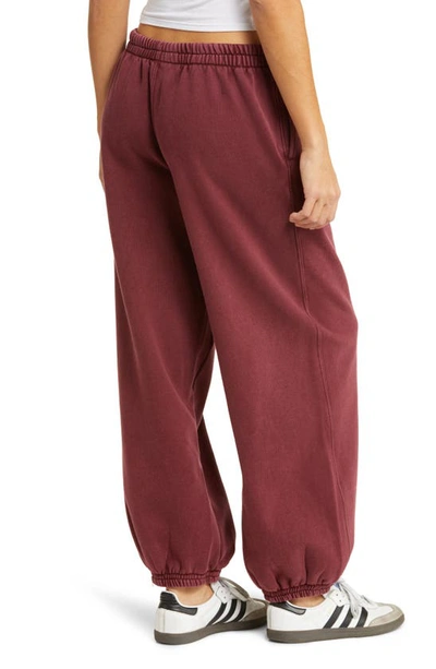Shop Fp Movement All Star Cotton Blend Joggers In Oxblood