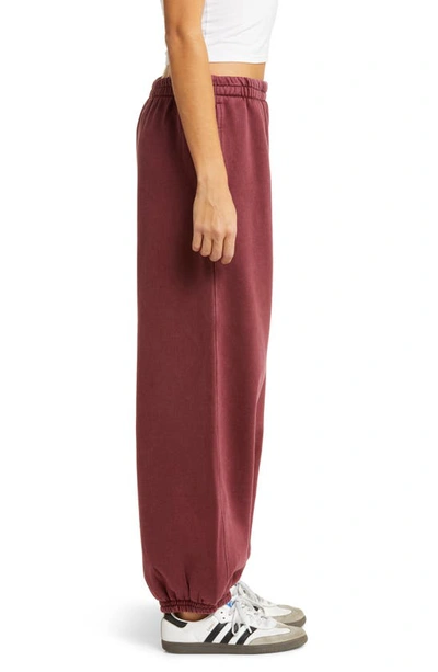 Shop Fp Movement By Free People All Star Cotton Blend Joggers In Oxblood