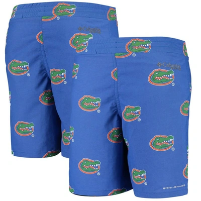 Shop Columbia Youth  Royal Florida Gators Backcast Printed Omni-shade Shorts