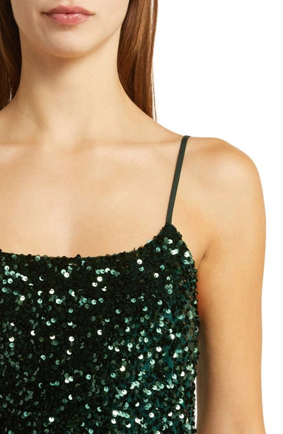 Shop Bp. Night Out Sequin Camisole Dress In Green Sequins
