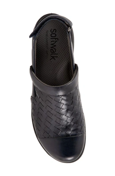 Shop Softwalk ® Salina Ii Woven Clog In Navy