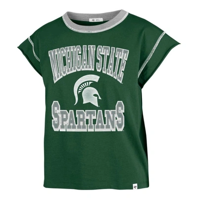 Shop 47 ' Green Michigan State Spartans Sound Up Maya Cutoff T-shirt