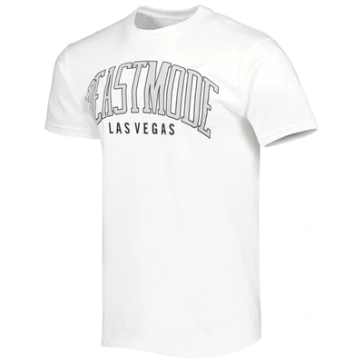 Shop Beast Mode White  Logo Collegiate T-shirt