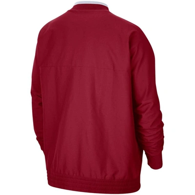 Shop Jordan Brand Crimson Oklahoma Sooners 2021 Coach Half-zip Jacket